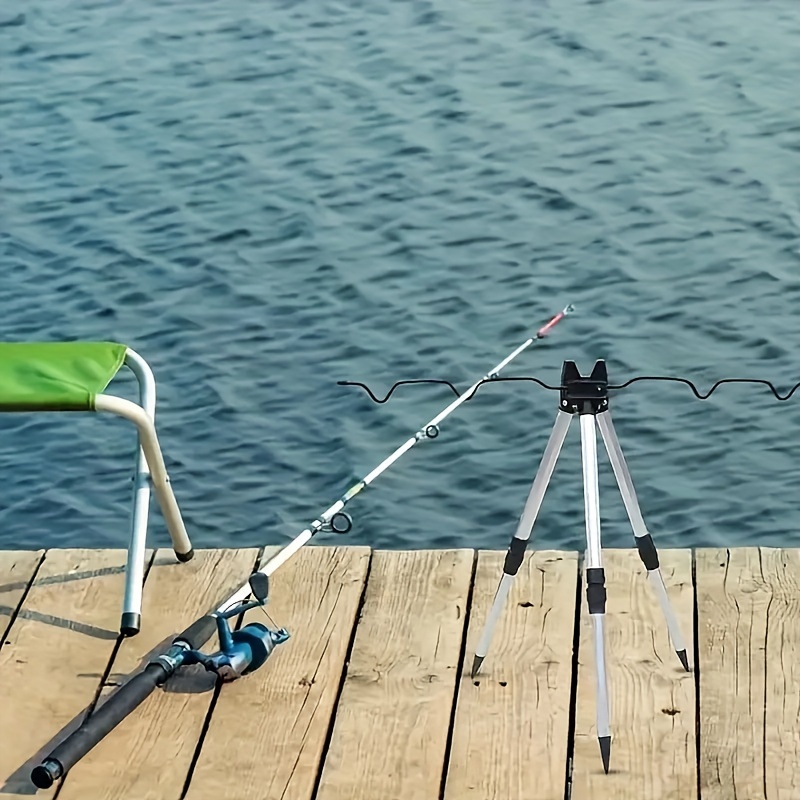 Fishing Rod Telescopic - 1 قطعة حامل سبائك الألومنيوم تلسكوبي