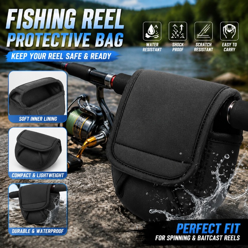 حقيبة واقية لبكرة الصيد، حافظة - مراجعة Fishing Rod Case وسعره