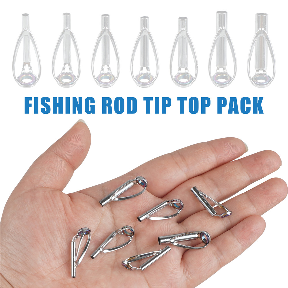 10 قطع طقم إصلاح حلقات توجيه ص - مراجعة Fishing Rod Tip Replacement وسعره
