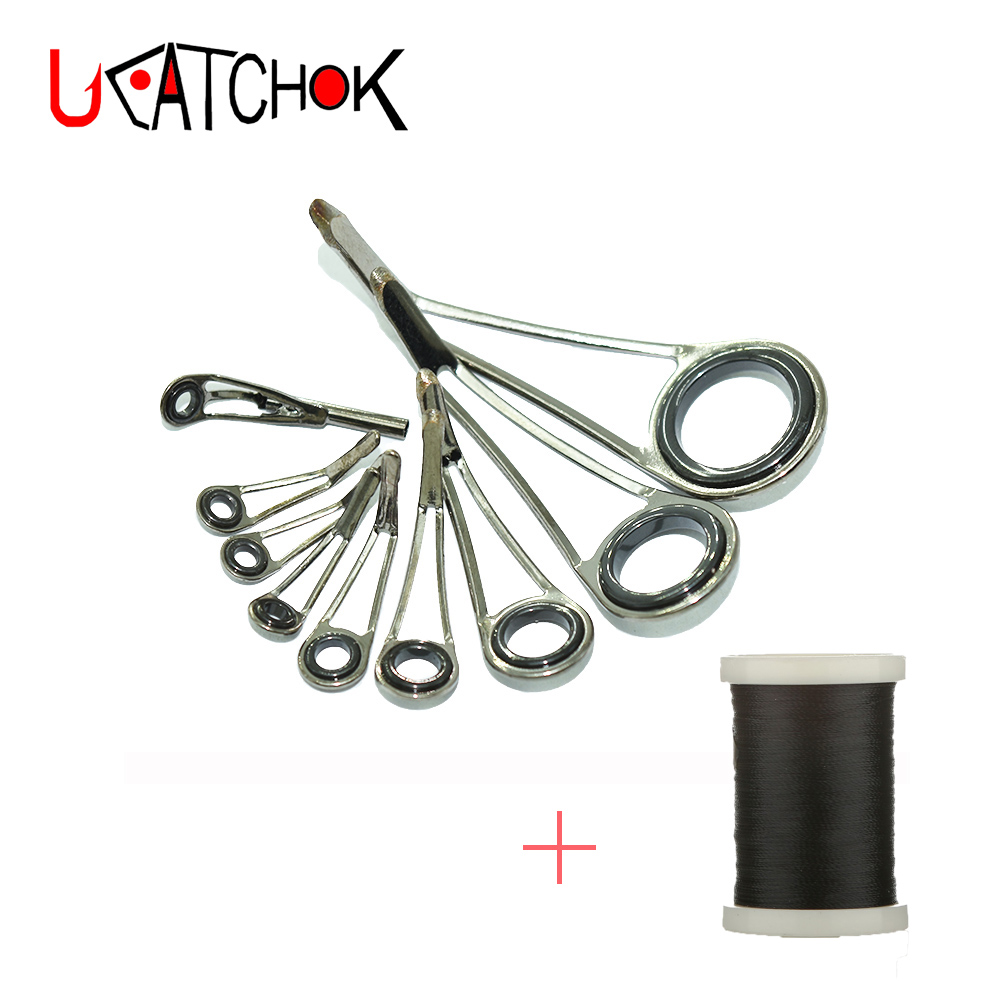 طقم 9 قطع من حلقات توجيه صنارة - مراجعة Fishing Rod Building Kit وسعره